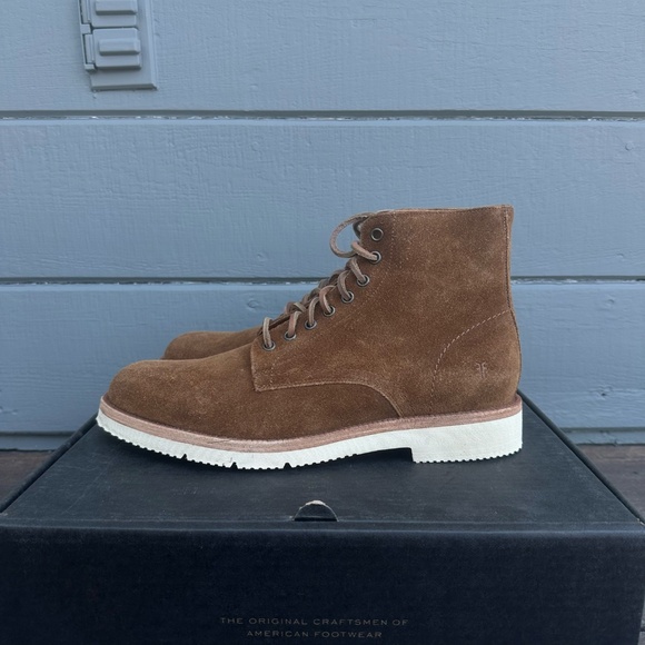 Fyre Lace-Up Distress Boot with Rubber Sole